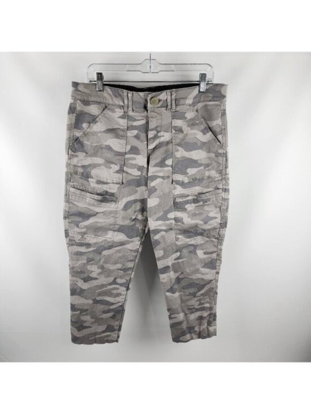 Democracy Jeans Womens 12 AB Technology Fit Gray Camo Pant B1588Q8XXX